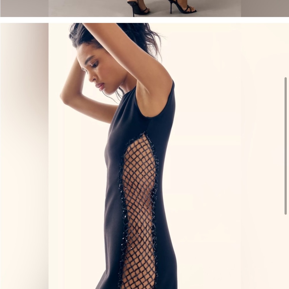 Delco collective black dress. Worn once like new. Long black. Comfortable